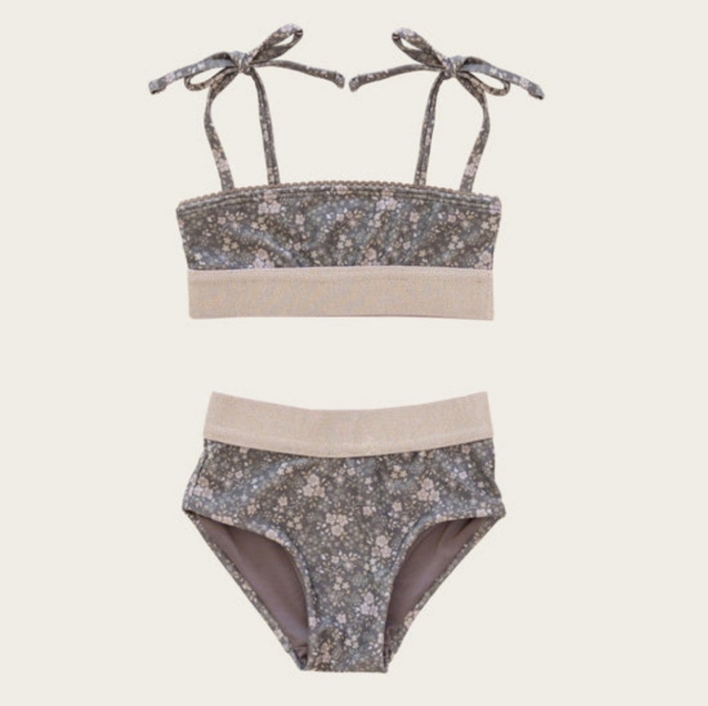 NWT Jamie Kay Sophia Bikini - Dark Pansy Floral